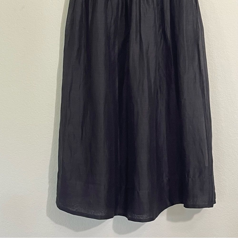 J Crew Hyacinth V-Neck Dress in Ramie in Black Size XS NWT - Picture 8 of 15